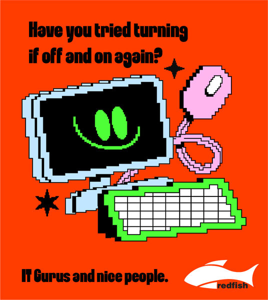 Red Fish Software newspaper ad